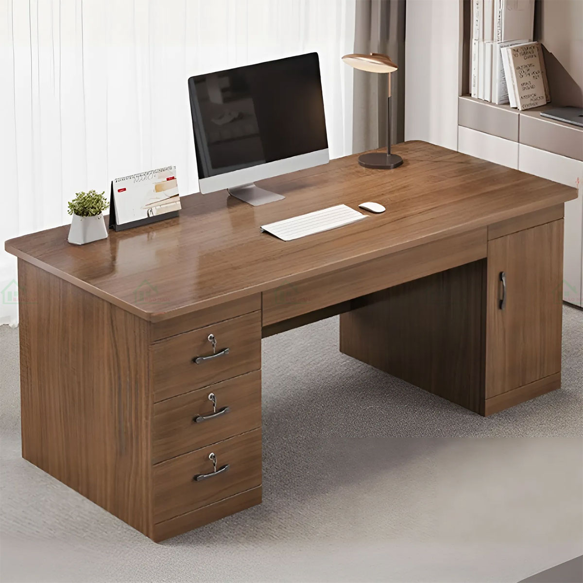 bàn làm việc gỗ công nghiệp - Hình 1