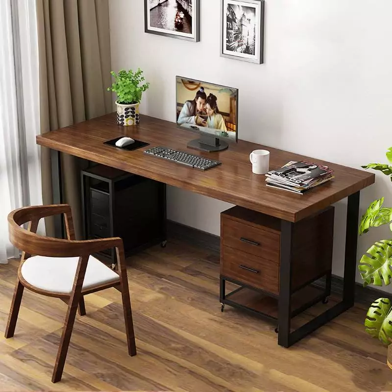 bàn làm việc gỗ tự nhiên - Hình 5