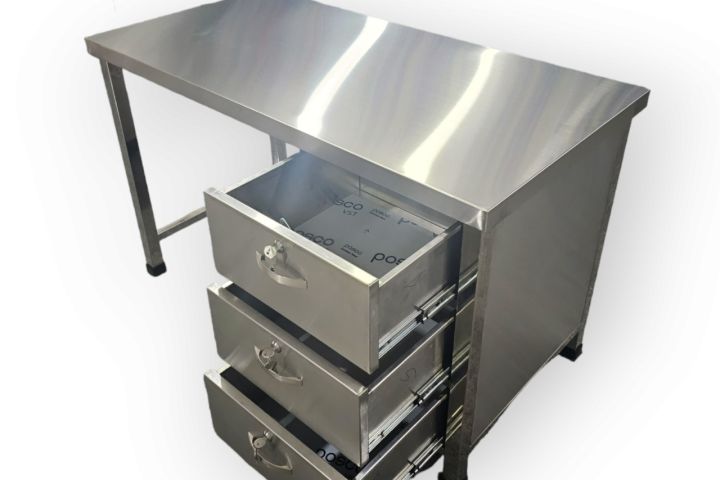 bàn làm việc inox - Hình 3