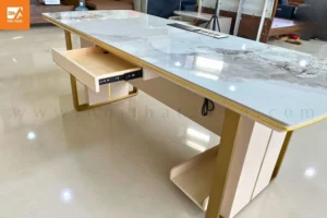 bàn làm việc mặt đá
