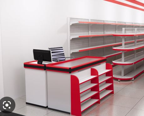 bàn thu ngân siêu thị mini - Hình 4