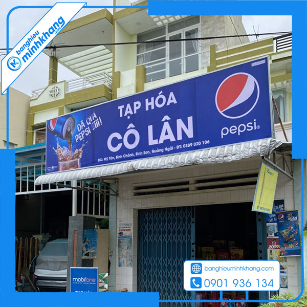 biển hiệu cửa hàng tạp hóa