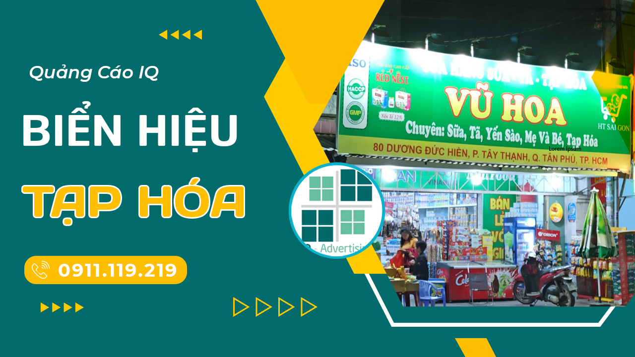 biển hiệu đèn led cửa hàng tạp hóa - Hình 2