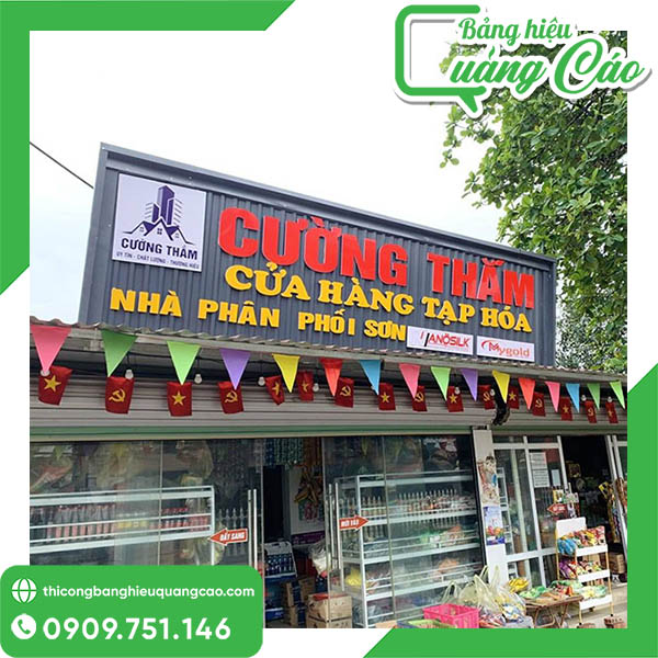 biển hiệu đèn led cửa hàng tạp hóa - Hình 4