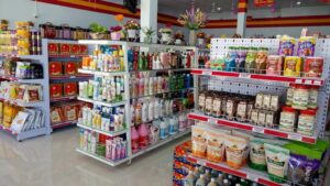 bố trí kệ hàng siêu thị mini