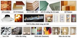 các loại chất liệu nội thất