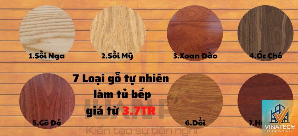 các loại gỗ tự nhiên