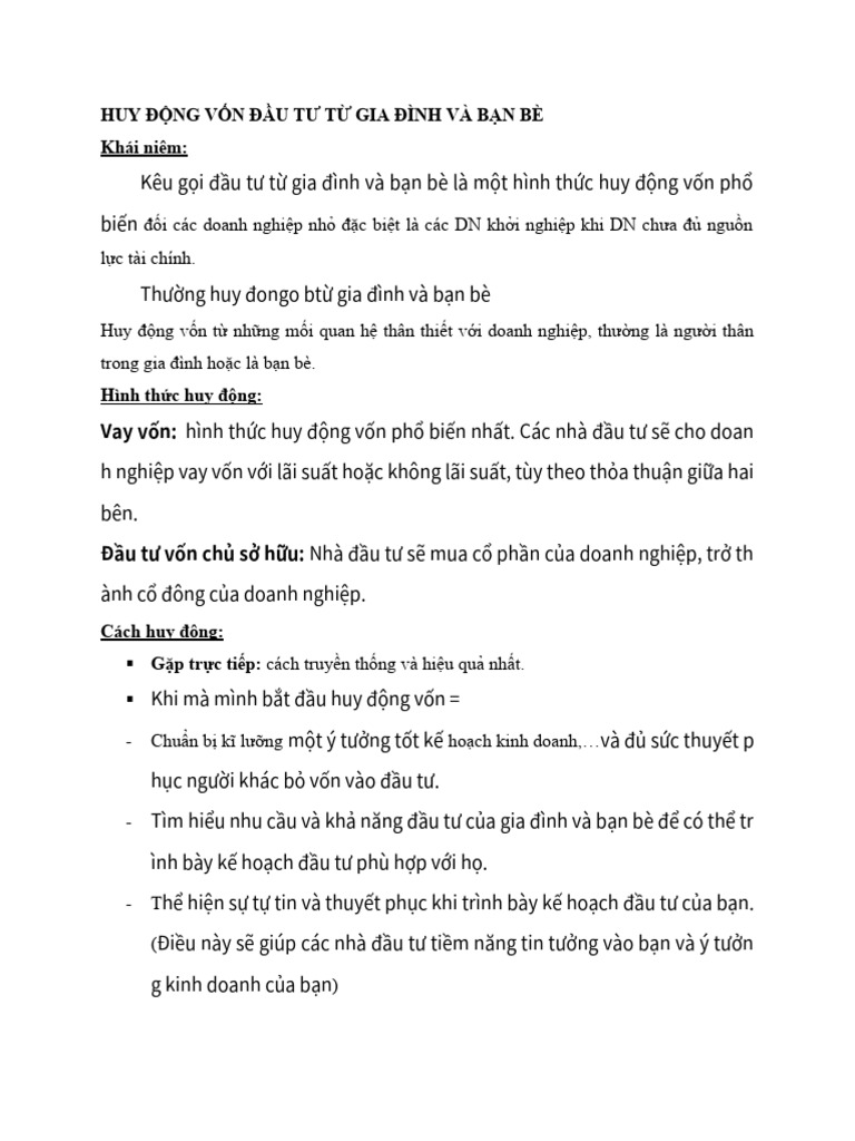 cách huy động vốn từ người thân - Hình 2