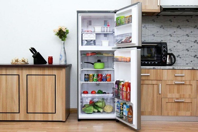 cách kết hợp kệ sắt với tủ lạnh - Hình 3