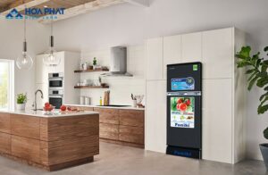 cách kết hợp kệ sắt với tủ lạnh