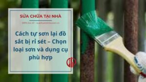cách sơn lại kệ sắt