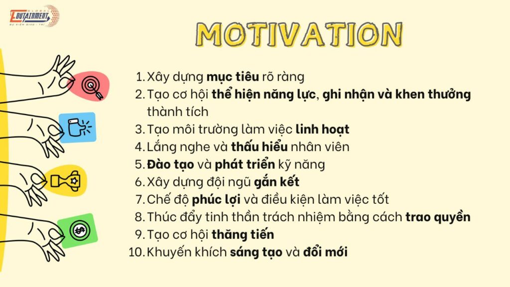 cách tạo động lực cho nhân viên