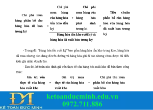 cách tính giá vốn hàng bán