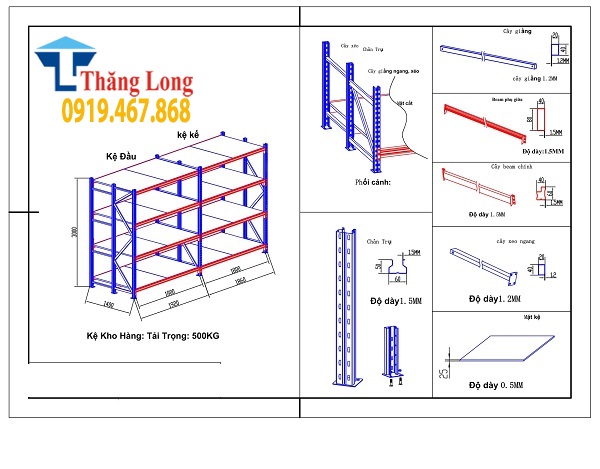 cấu tạo kệ trung tải - Hình 4