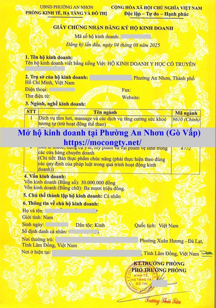 đăng ký kinh doanh hộ cá thể tạp hóa - Hình 3