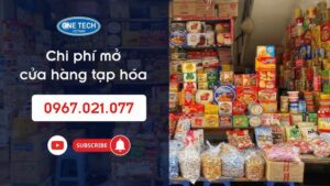 dự toán chi phí mở cửa hàng tạp hóa