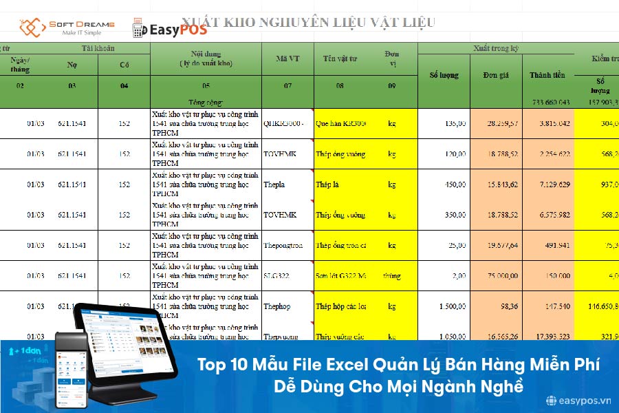 excel quản lý cửa hàng tạp hóa - Hình 5