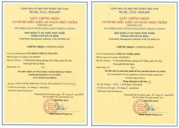 giấy phép kinh doanh thực phẩm đóng gói - Hình 2