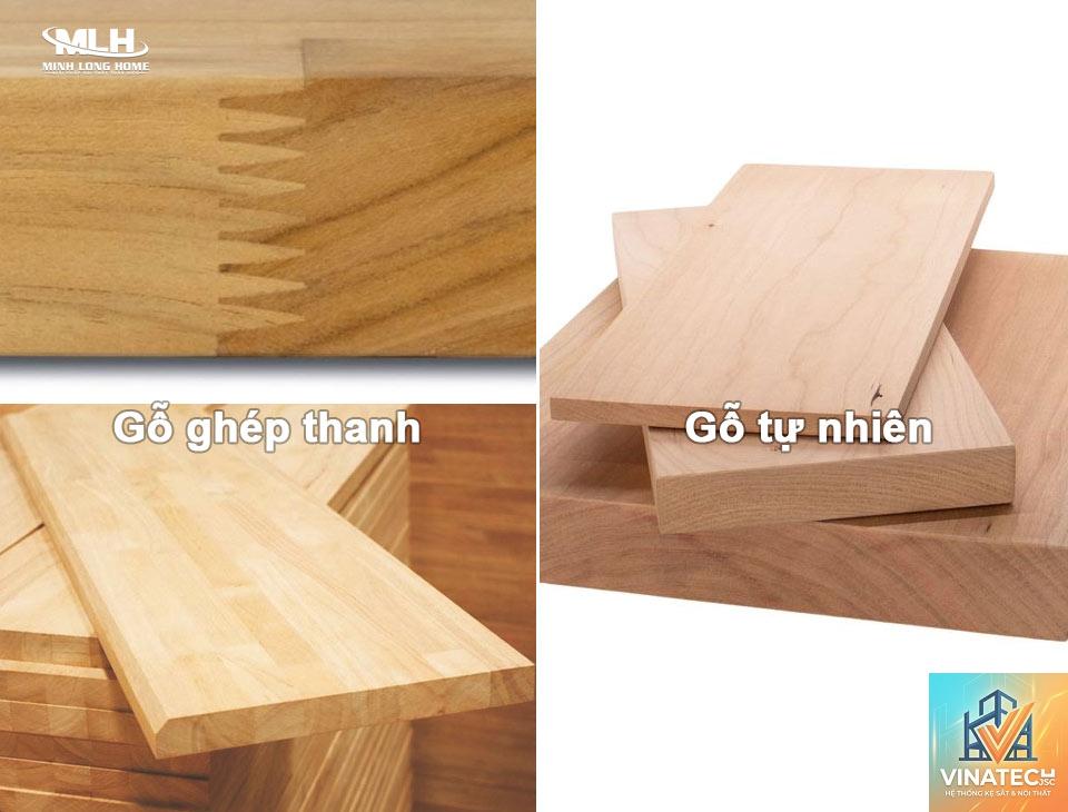 gỗ ghép thanh và gỗ tự nhiên - Hình 4