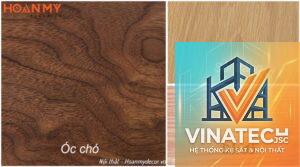 gỗ sồi và gỗ óc chó