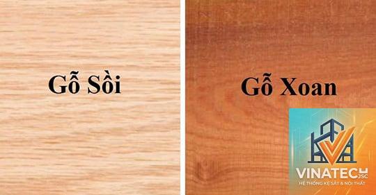 gỗ sồi và gỗ xoan đào