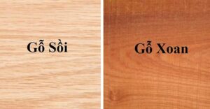 gỗ sồi và gỗ xoan đào