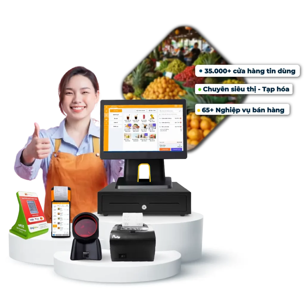 hệ thống POS cho siêu thị mini