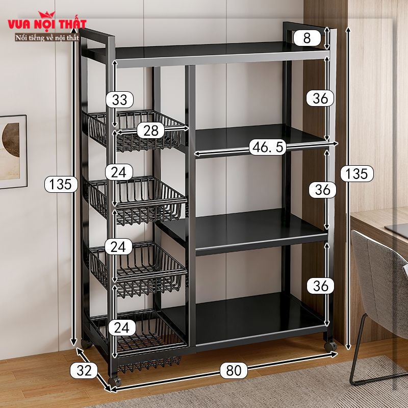 kệ để đồ nhà bếp