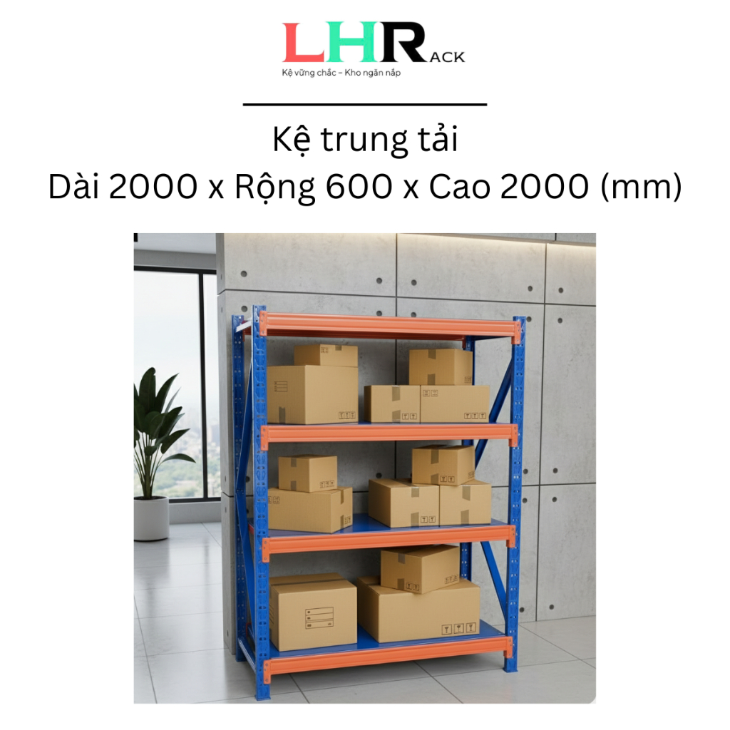 kệ sắt 200kg tầng - Hình 4