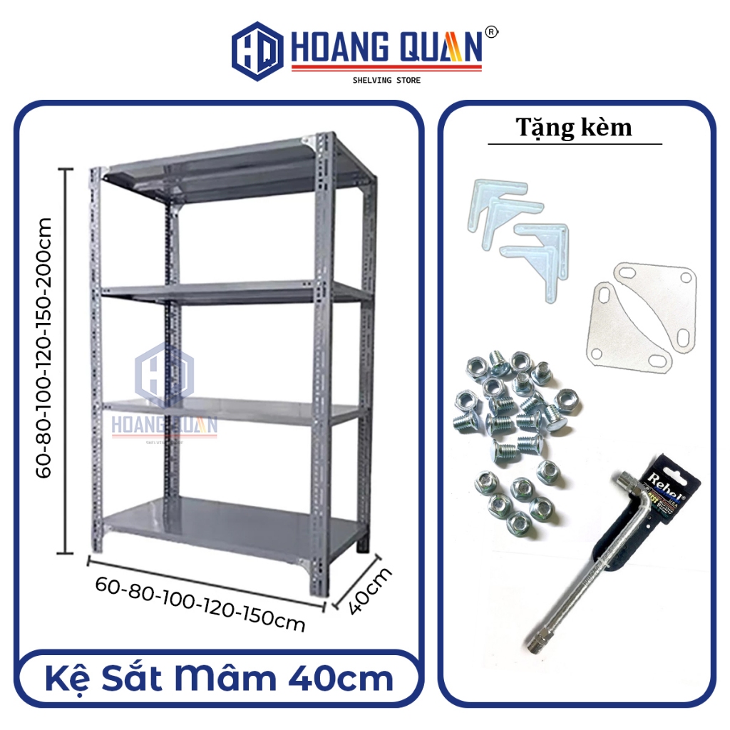 kệ sắt 40x80 - Hình 4