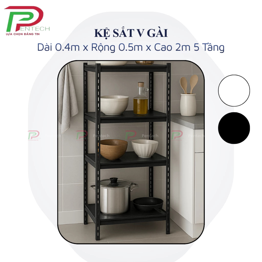 kệ sắt 80kg tầng
