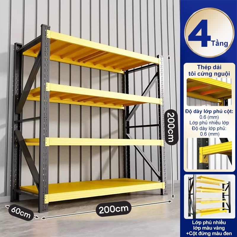 kệ sắt chịu tải cao - Hình 3