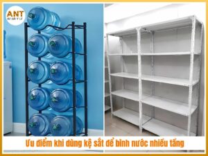 kệ sắt để bình nước
