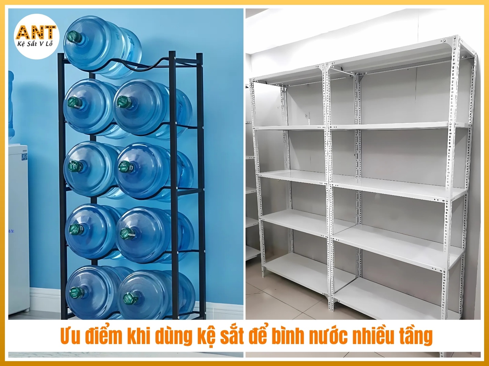 kệ sắt để bình nước - Hình 1