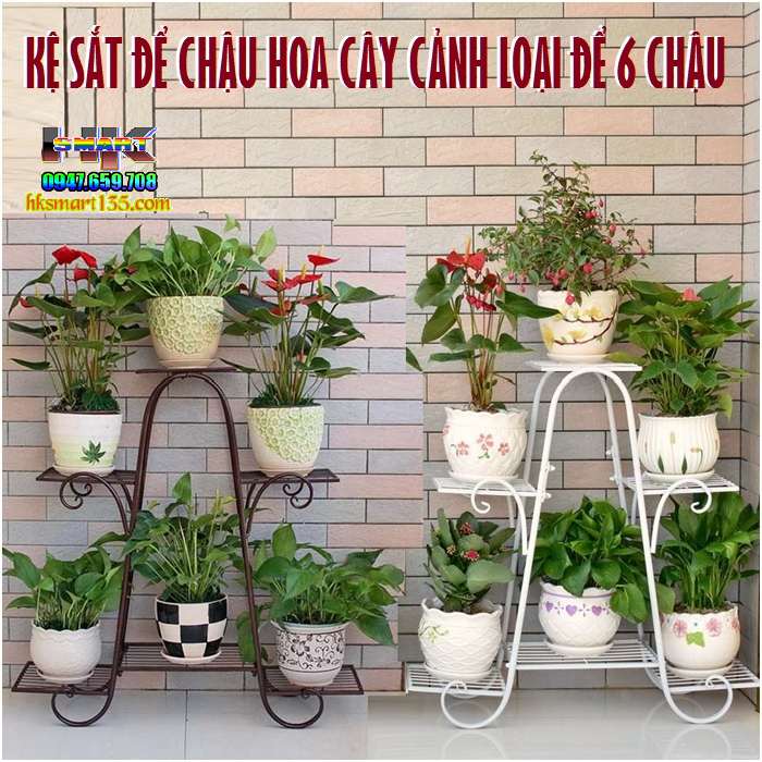 kệ sắt để cây cảnh - Hình 2