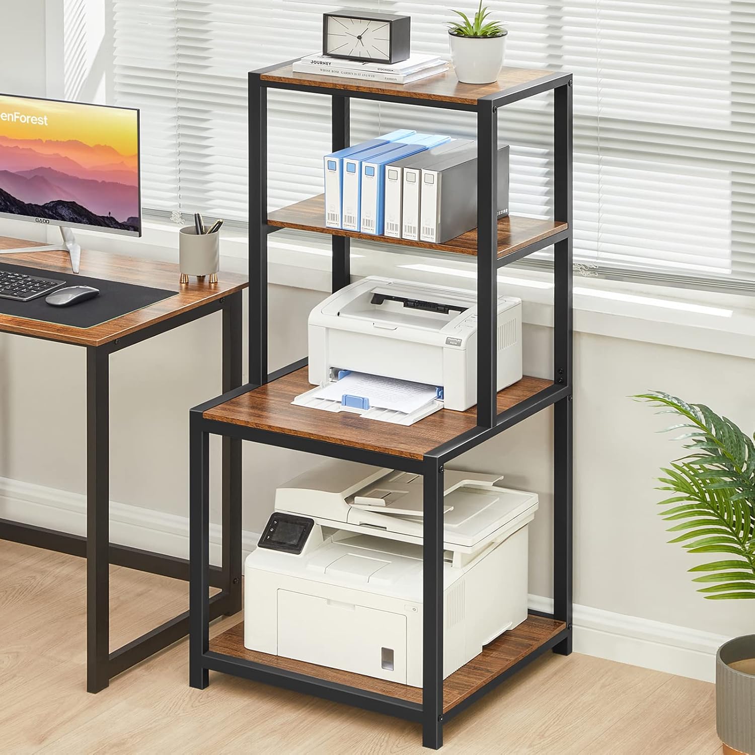 kệ sắt để máy in - Hình 3