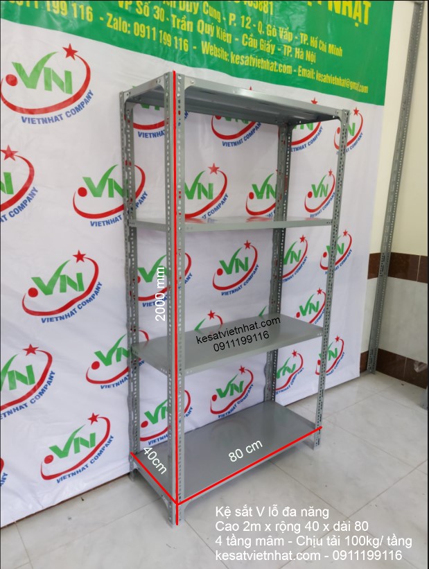 kệ sắt rộng 80cm - Hình 4