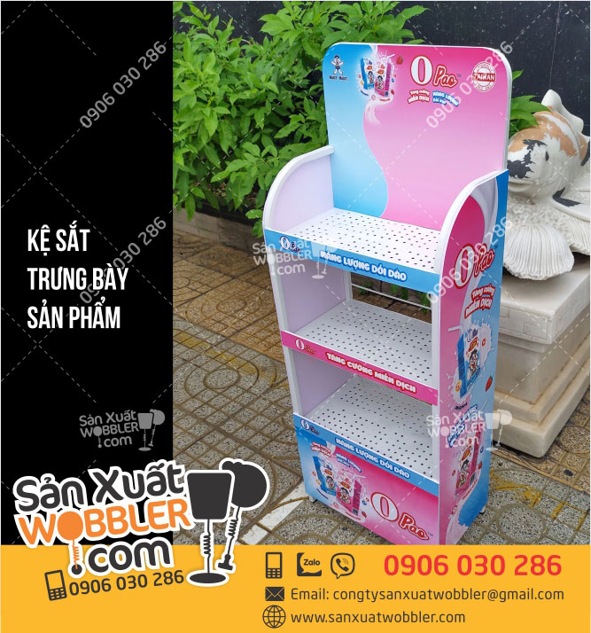 kệ sắt trưng bày đồ uống - Hình 4
