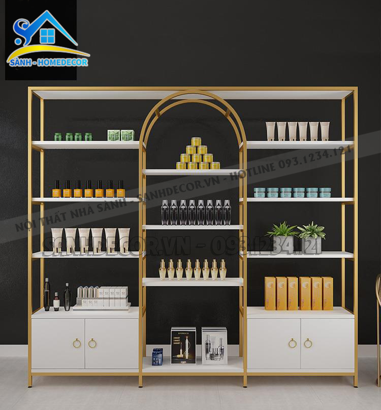 kệ sắt trưng bày mỹ phẩm - Hình 2