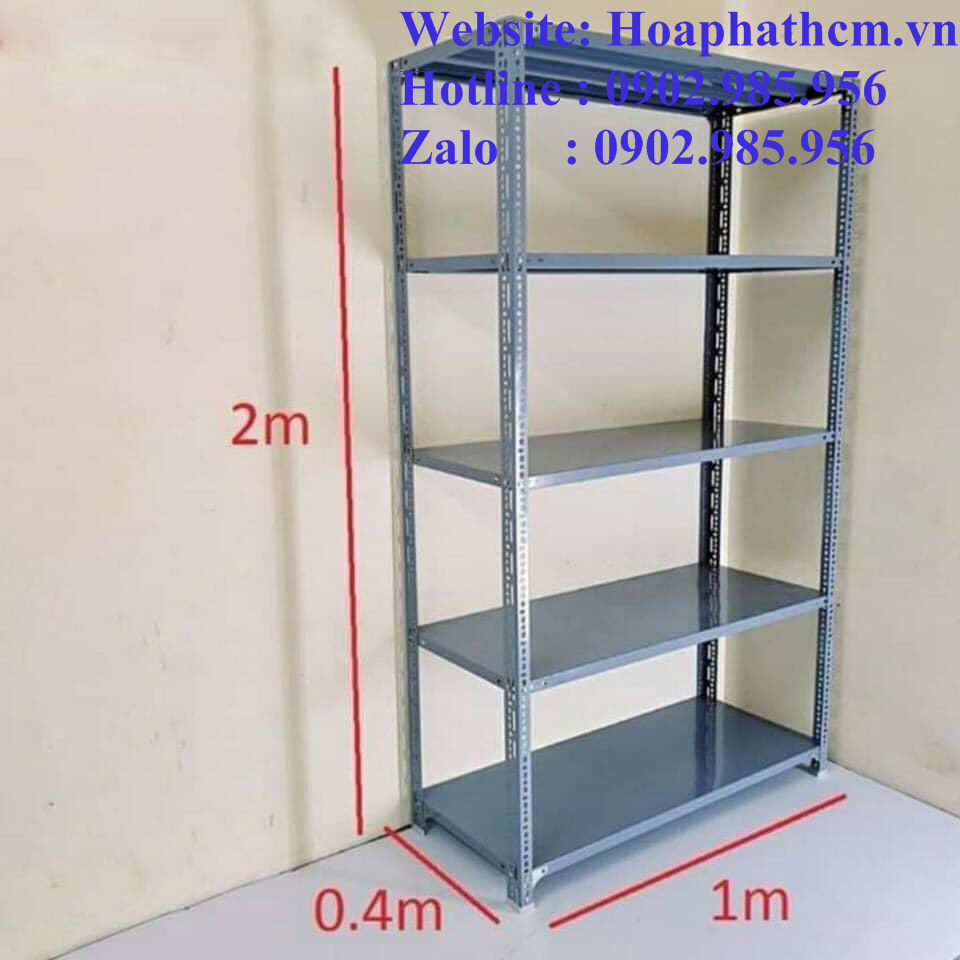 kệ sắt v lỗ để hàng