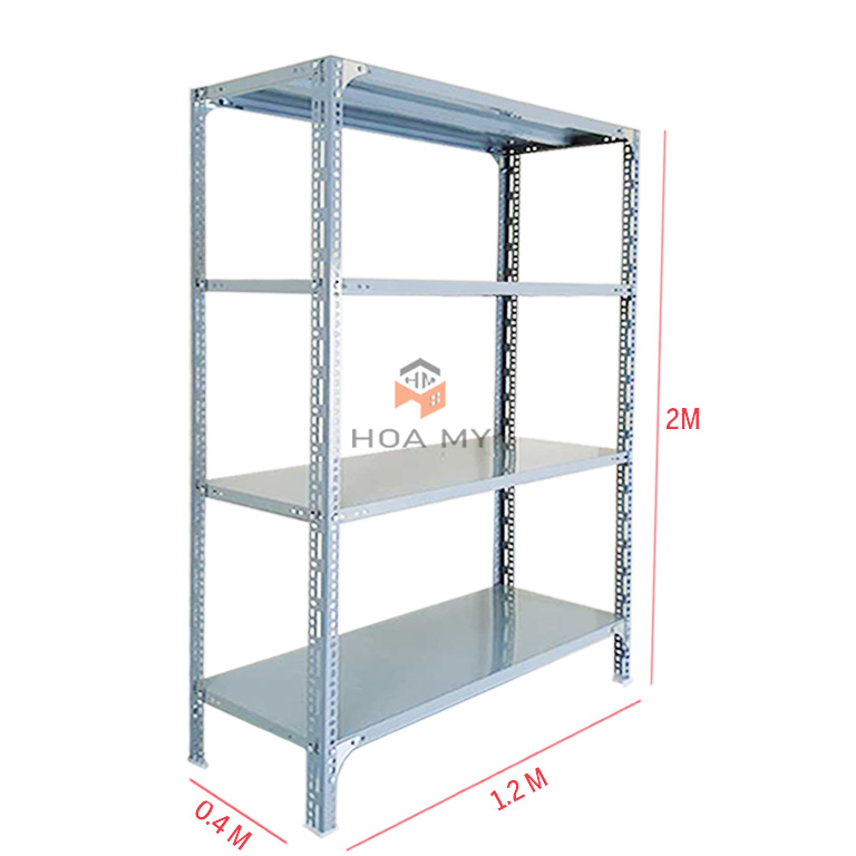 kệ sắt v lỗ lắp ráp - Hình 5