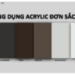 màu đơn sắc acrylic