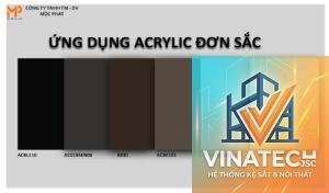 màu đơn sắc acrylic