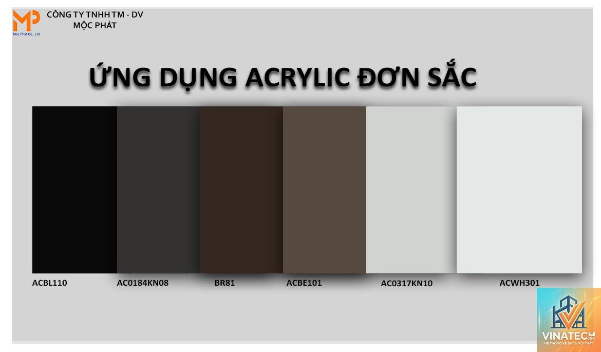 màu đơn sắc acrylic - Hình 1