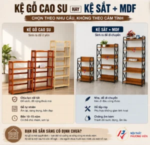 nên chọn kệ gỗ hay kệ sắt - Hình 1