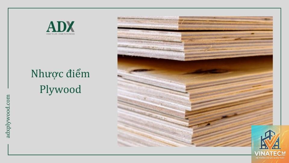 nhược điểm gỗ plywood