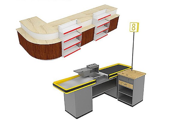 quầy thu ngân siêu thị mini - Hình 5