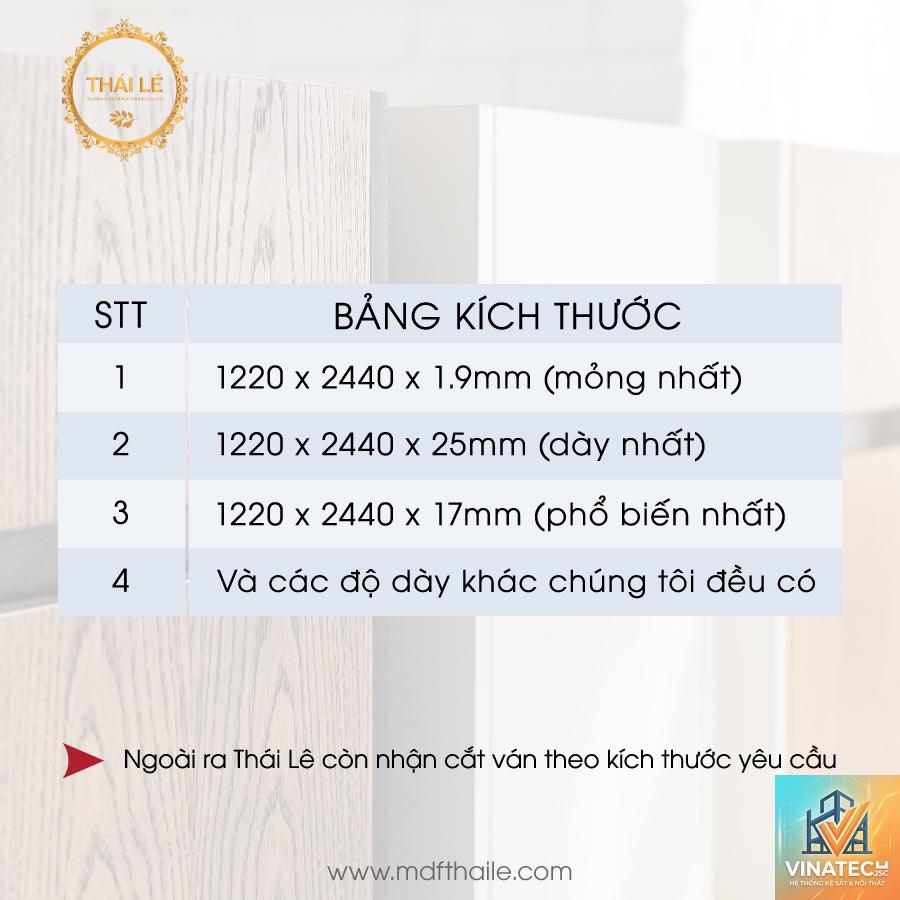 quy cách tấm mdf - Hình 4