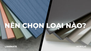 so sánh acrylic và laminate