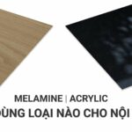 so sánh acrylic và melamine